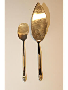 Izabel Lam Stream Stainless Steel Spoon and Serving Knife